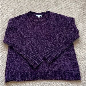 Purple chenille sweater
